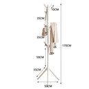 Axyaa Tree Branch Coat Rack Steel Tube Clothes Organizer