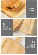 Axyaa Oak Pizza Tray, Steak Board, Sushi Plate, French Fries Chicken Bread Plate