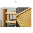 Axyaa Zen Bamboo Tea Tray: Stylish Kungfu Tea Storage Shelf for Home or Office