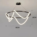Axyaa Modern Minimalist LED Chandelier for Dining Table Kitchen Living Room