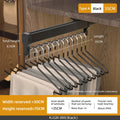 Axyaa Extendable Clothes Rail | Top Mount Wardrobe Hanger | Adjustable Trouser Organiser