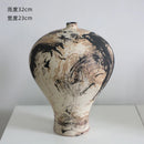 Axyaa Handcrafted Ceramic Vase: Wabi-Sabi Modern Art Sculpture for Flower Arrangement