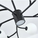 Axyaa Nordic Glass Chandelier | LED Pendant Light Fixture for Home and Dining Decor