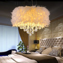 Axyaa Feather Chandelier: Simple, Elegant, Romantic LED Lighting Fixture