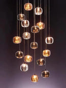 Axyaa Crystal Apple Pendant Light for Luxury Living and Dining Spaces