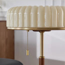 Axyaa French Retro Solid Wood Table Lamp, Designer Bedroom Bedside Lamp, Elegant Antique Style