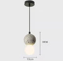 Axyaa Concrete Ball Pendant Chandelier for Home Art Decor with LED Electric Light Source