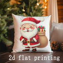 Cute Santa Claus Christmas Pillow Cover for Sofa, Bedroom, Car - Axyaa