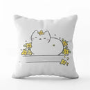 Cute Cat Pillowcase by Axyaa: Modern Design Home Decor Cushion Cover for Sofa