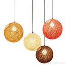 Axyaa Rattan Art Pendant Lights: Modern Hang Lamp for Home, Living Room Kitchen, Bar.
