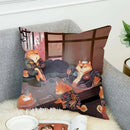Axyaa Shiba Inu Cushion Cover 45x45cm for Bed or Chair Decor