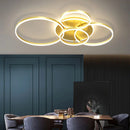 Axyaa Nordic Round Ceiling Light - Modern Light Luxury Design for Home and Restaurant