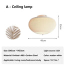 Axyaa Modern Spanish Designer Knit Fabric Cocoon Pendant Lamp