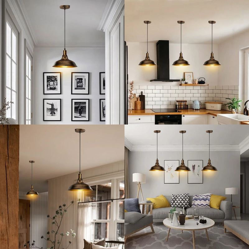 Axyaa Retro Industrial Pendant Light for Kitchen Restaurant Bar