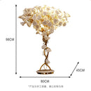 Axyaa Ginkgo Leaf Floor Lamp: Elegant Vintage Lobby Light Fixture