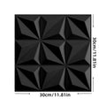 Axyaa 3D PVC Wall Panels for Indoor & Outdoor Decor, Pack of 12, Black & White