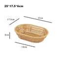 Axyaa Rattan Fruit Plate: Retro Woven Multipurpose Creative House Candy Holder