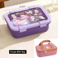 Axyaa Cartoon Plastic Lunch Box & Soup Bowl Set