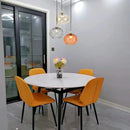 Axyaa Water Pattern Glass Ball Pendant Light for Bedroom and Living Room