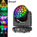 Axyaa 19x15W RGBW Moving Head Beam Lights for Stage Effect Concerts