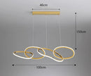 Axyaa LED Ceiling Lamp Chandelier for Modern Bedroom & Dining Room