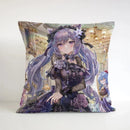 Axyaa Square Cushion Cover - Genshin Impact Pillowcase for Sofa Décor & Gifts