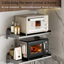 Axyaa Wall-Mounted Microwave & Spice Rack Set