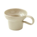 Axyaa Retro Ceramic Coffee Cup, 350ml Capacity, Wide Mouth, Solid Color Mug