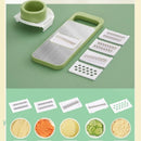 Axyaa Stainless Steel 5-in-1 Vegetable Slicer Cutter Grater Chopper