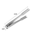 Axyaa Mini Sugar Ice Cube Clip BBQ Tongs - Stainless Steel Kitchen Utensil