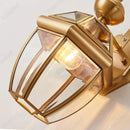 Axyaa Outdoor Waterproof Copper Wall Lamp for Courtyard, Porch, Aisle, Balcony Lighting