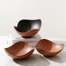Axyaa Wood Grain Dining Plate for Snacks and Fruits - Household Storage Tray