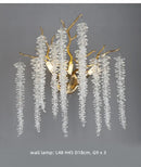 Axyaa Crystal Tassel LED Chandelier for Elegant Dining Room Decor