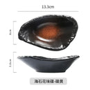 Axyaa Ceramic Sea Stone Flower Plate Set - Japanese Style Tableware