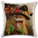 Axyaa Happy Halloween Dog Cat Linen Pillow Covers Cushion Cover Home Decor Pillowcase