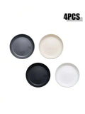 Axyaa Plastic Dinner & Dessert Plates, Reusable, Microwave & Dishwasher Safe