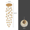 Axyaa Nordic Stair Chandelier Pendant Lights for Living and Dining Room
