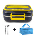 Axyaa Electric Lunch Box: Portable 2 in 1 Car Office Food Warmer & Container
