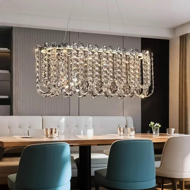 Luxury Crystal Chandelier for Living Room Bedroom Dining Room by Axyaa