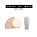 Terrazzo Japanese Retro Nordic LED Wall Lamp for Home Decor by Axyaa