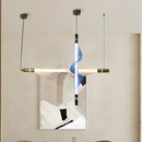 Axyaa Nordic Vertical Pendant Light - PVC Tube Ceiling Kitchen Island Lamp