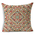Axyaa Mandala Graffiti Cushion Cover 45x45cm Linen Pillow Case for Sofa Bed Decor