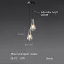 Axyaa Large Water Droplets Glass LED Chandelier for Modern Living Spaces