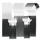 Axyaa 40Pcs Stainless Steel Cutlery Set for Dining and Kitchen