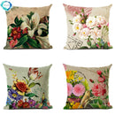 Axyaa Retro Rose Flowers Cushion Cover 45X45cm