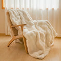 Axyaa Rabbit Fleece Blanket Quilt: Winter Thickened, Soft, & Cozy Sofa Blanket