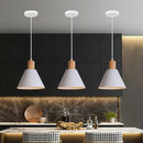 Axyaa Modern White Industrial LED Pendant Light