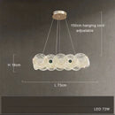 Axyaa Nordic Glass LED Pendant Light for Modern Luxury Living Room, Restaurant & Bedroom