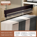 Axyaa Sliding Pants Rack: Aluminum Wardrobe Organizer, Wall-mounted Collapsible Clothes Holder