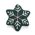 Axyaa Christmas Cushion Cover with Candy Cane Pattern & Tassels